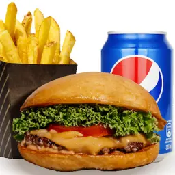 وجبة برجر لحم